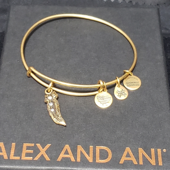 Alex & Ani Coppure Swarovski Feather Brace… - Picture 4 of 10